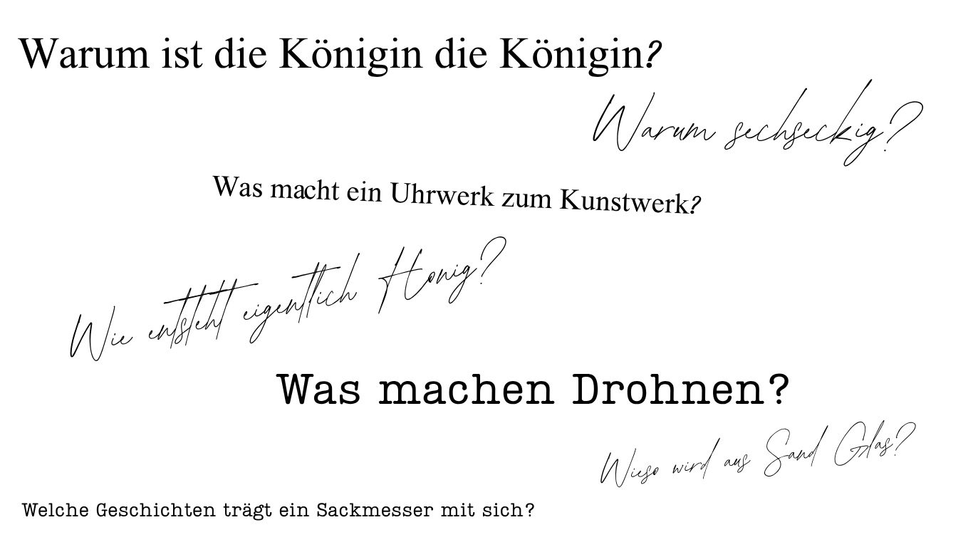 Schwebende Fragen